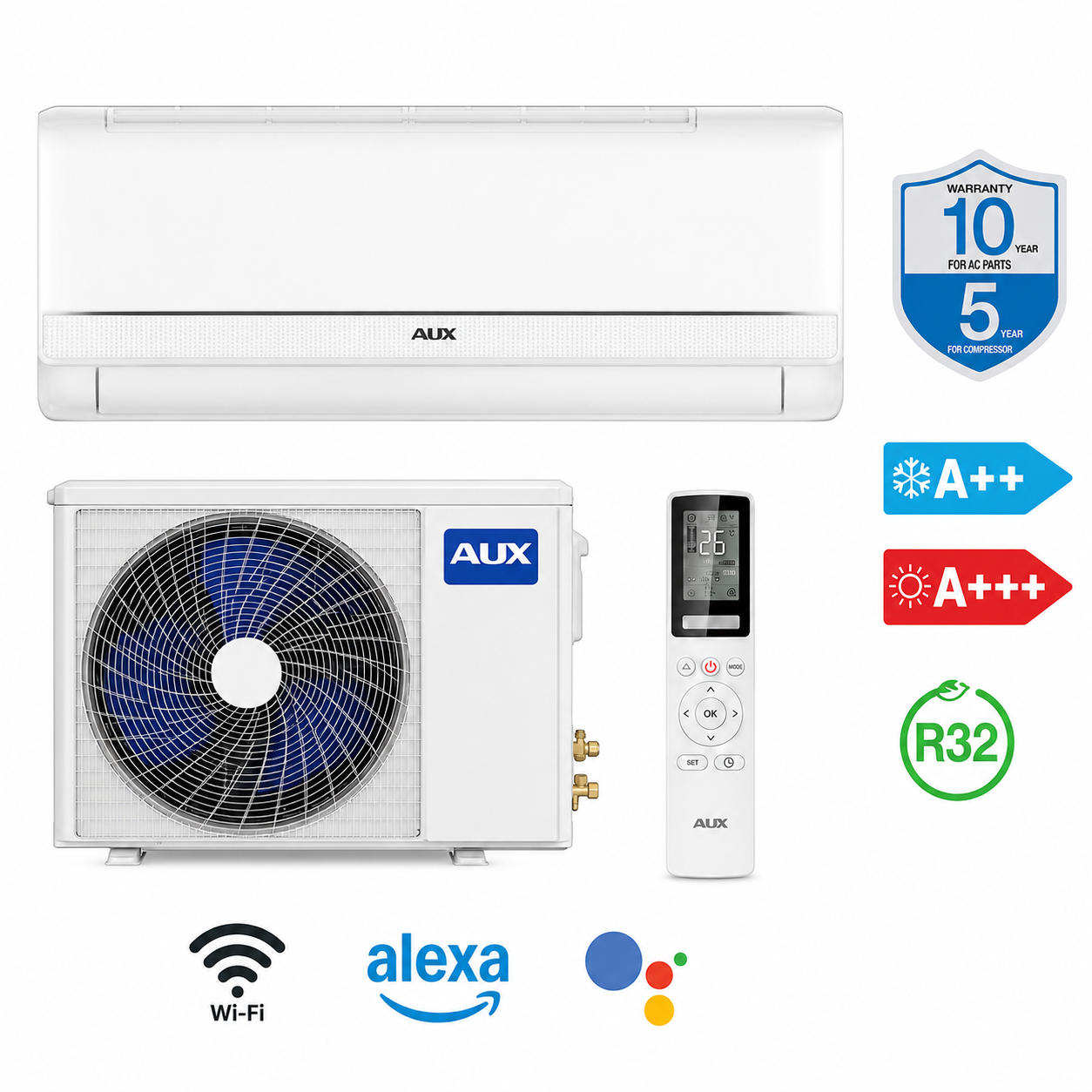 AUX Set Serie QX 18000 BTU