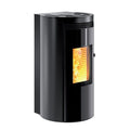 Stufa a Pellet Caminetti Montegrappa MP14 Bitta M Nero metallizzato ad Aria Calda Ventilata 14 kW