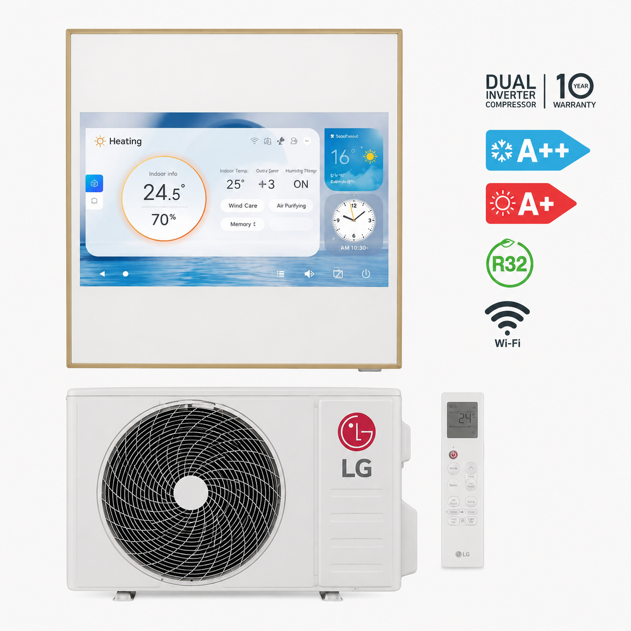 LG Set Serie Artcool LCD 12000 BTU