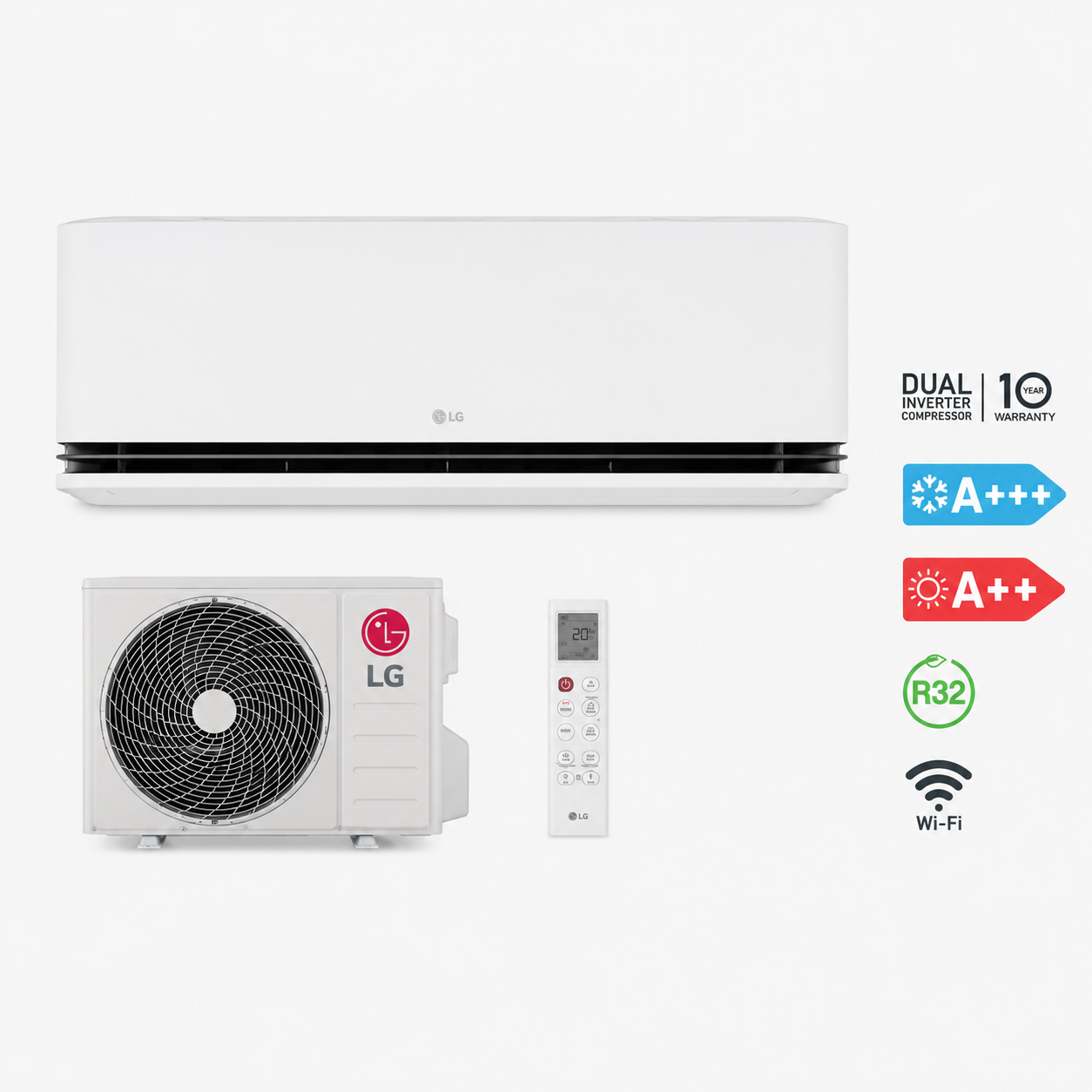 LG Set Serie Dualcool Deluxe 12000 BTU