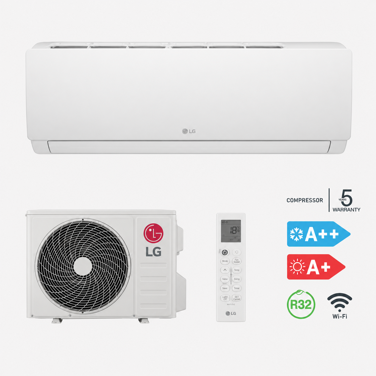 LG Set Serie Dualcool Libero 12000 BTU