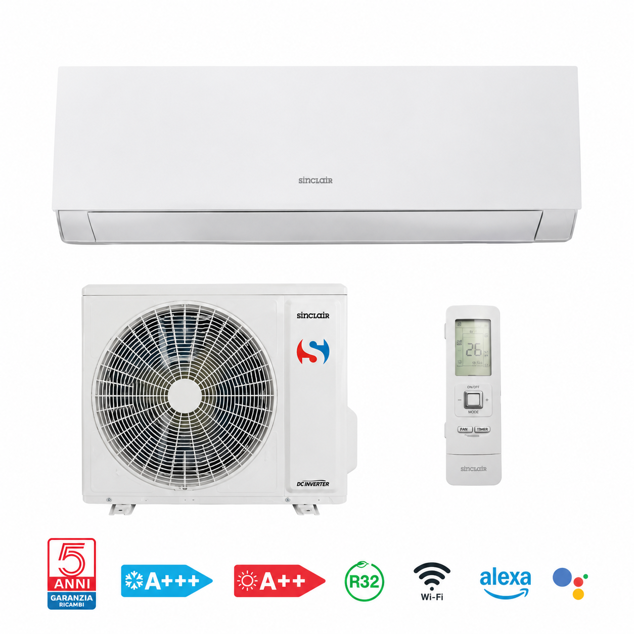 SINCLAIR Set Serie Marvin 24000 BTU