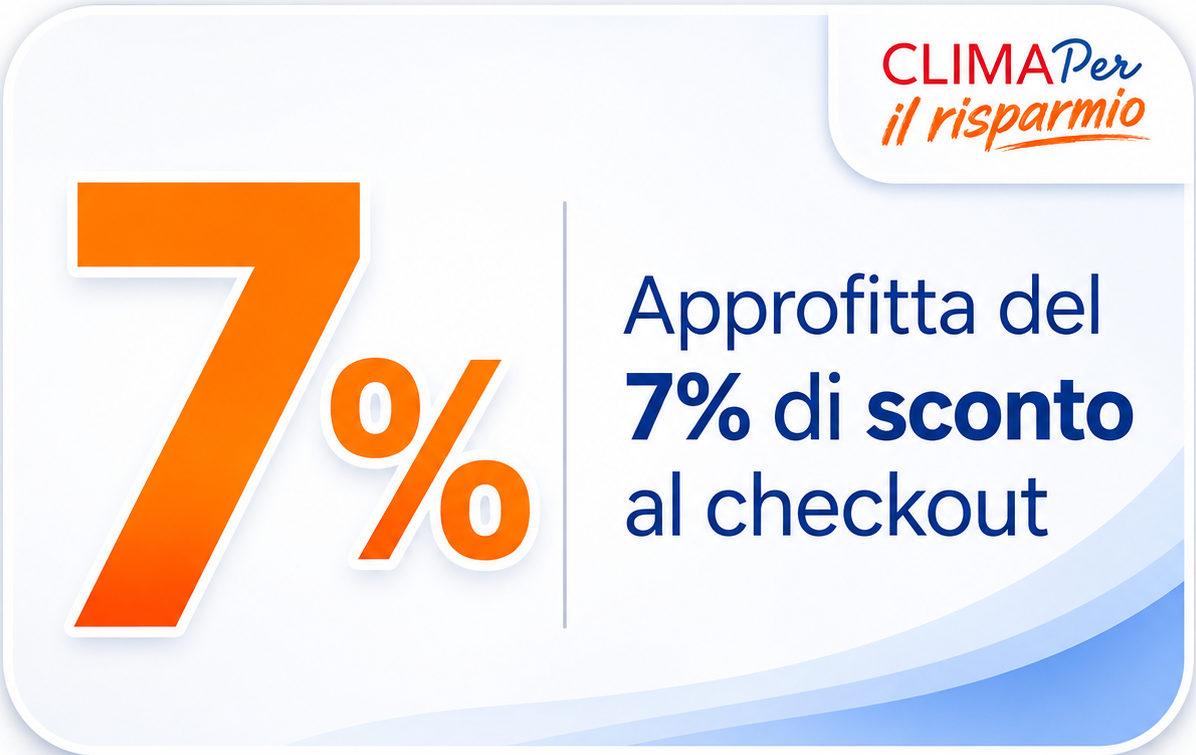 Climaper - 7% di sconto al checkout